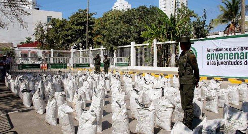 Fueron 1.316 kilos de cocaína y 100 kilos de marihuana lo que decomisaron las autoridades colombianas. (Foto: Referencial/ EFE)