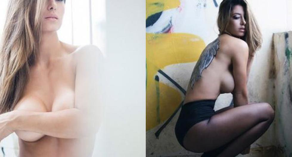 Claudia Ramírez y su sensual sesión de fotos en topless (Foto: Revista Ángeles)