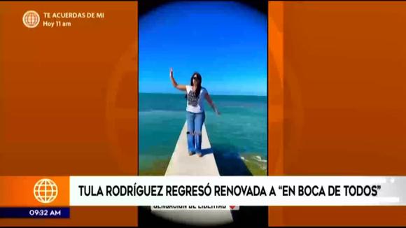 Tula Rodríguez tells how her vacations were