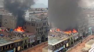 Incendio en el Callao: fuego destruye casona en Centro Histórico | VIDEO