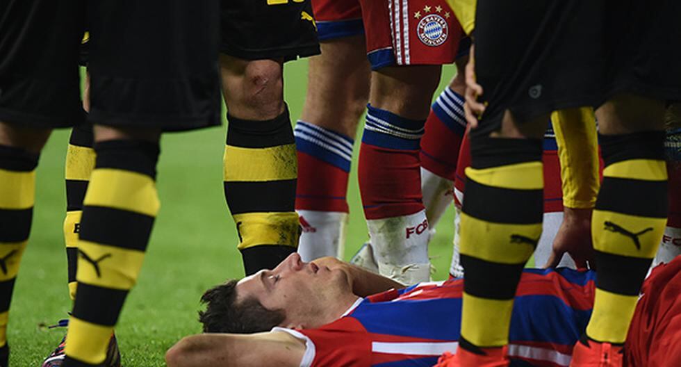 Bayern Munich: Robert Lewandowski fue llevado a un hospital. (Foto: Getty Images)