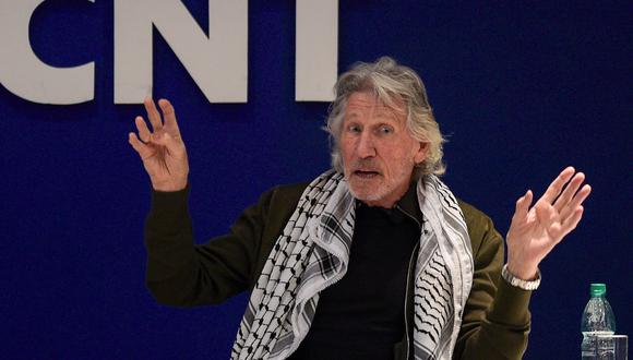 Roger Waters, durante una charla que brindó el 2 de noviembre en Montevideo, Uruguay. (Foto: AFP)