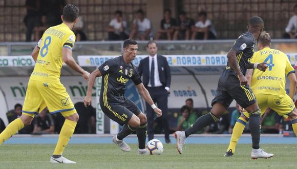 Juventus vs. Chievo EN VIVO: Cristiano realizó gran acción personal que casi termina en un golazo. (Video: AFP)