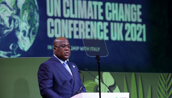Tshisekedi habló el martes ante una cumbre sobre África en la conferencia sobre el clima de la ONU en la ciudad escocesa de Glasgow. (Foto: Yves Herman / Reuters)