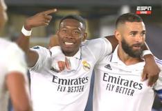 Llegó el primero de Real Madrid: David Alaba puso el 1-0 ante Frankfurt | VIDEO