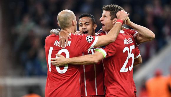 Bayern Múnich goleó 3-0 al Celtic de local por Champions League. (Foto: AFP)