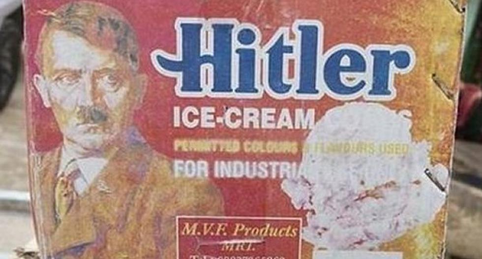 La imagen de Hitler en los empaques de helados. (Foto: elcomercio.pe)