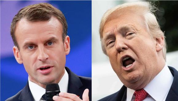 Macron recordó que Francia ha estado siempre al lado de Estados Unidos cuando lo ha necesitado. | Foto: AFP