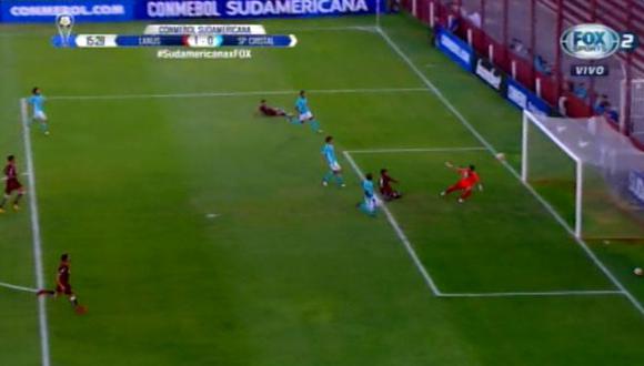 Sporting Cristal vs. Lanús: error en salida de celestes generó gol de granates