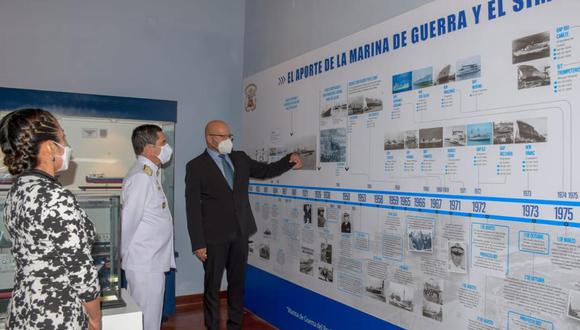 La exposición fue denominada “La Marina de Guerra, el Servicio Industrial de la Marina (SIMA) y su aporte a la Industria Naval en el Perú”. (Foto: Marina de Guerra)