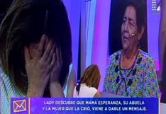 Lady Guillén llora al recibir a su madre en su programa y le agradece por todo el apoyo