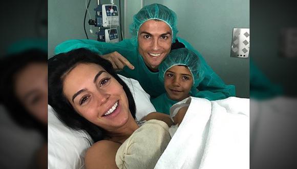 Alana Martina nació hoy en un hospital de Madrid. Cristiano Ronaldo compartió la noticia por redes sociales. (Facebook)