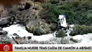 Carretera Central: esposos mueren junto a dos de sus hijos tras caída de camión a un abismo en San Mateo | VIDEO 