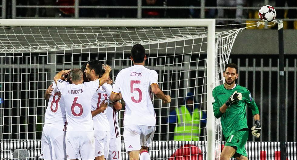España venció a Albania por el Grupo G de las Eliminatorias Rusia 2018. (Foto: EFE)
