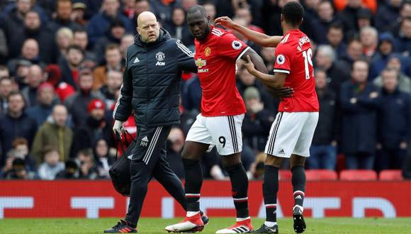 Lukaku tuvo que ser cambiado por Marcus Rashford. (Foto: Reuters)