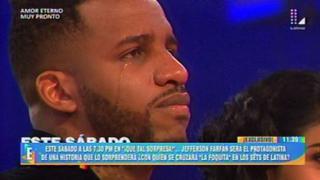 Jefferson Farfán se quebró y lloró ante las cámaras de "Qué tal sorpresa" [VIDEO]