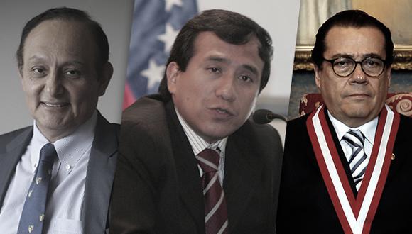 Walter Guti&eacute;rrez, Samuel Abad y Enrique Mendoza son los candidatos a defensor del Pueblo. (Composici&oacute;n: El Comercio)