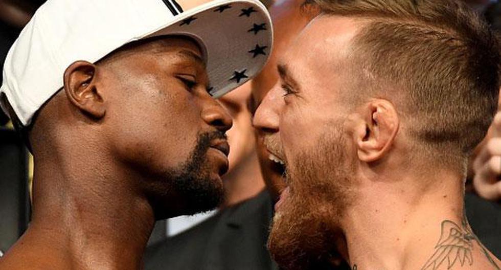 Floyd Mayweather vs Conor McGregor pelean en el T-Mobile Arena de Las Vegas | Foto: Getty