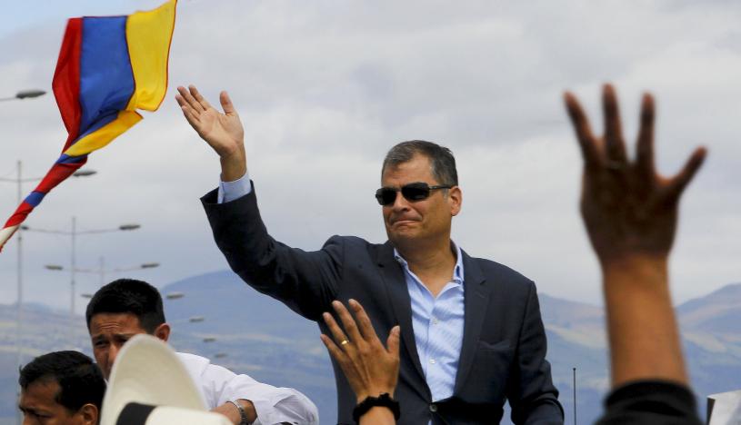 Rafael Correa, ex presidente de Ecuador. (Foto: EFE/José Jácome)