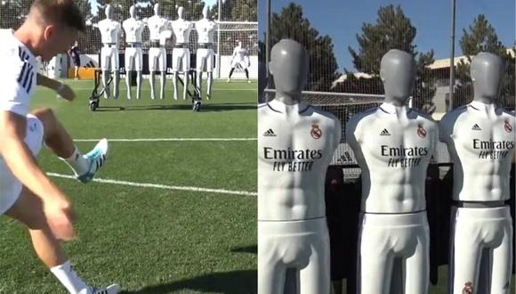 Real Madrid ahora entrena sus tiros libres con una barrera inteligente.