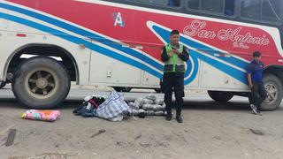 Áncash: hallan 21 paquetes de marihuana en bus interprovincial en Nuevo Chimbote