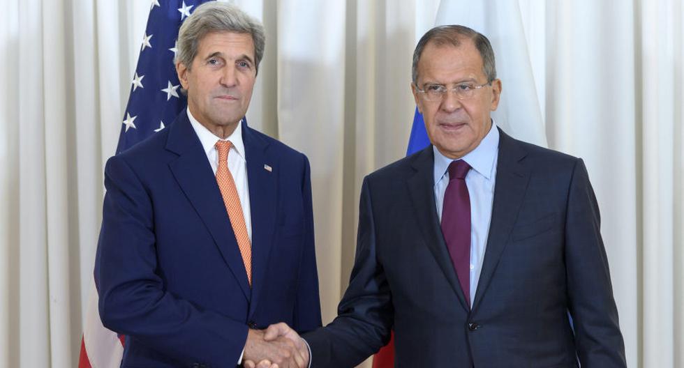 John Kerry y Serguei Lavrov. (Foto: EFE)