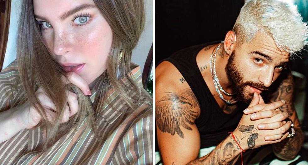 Maluma y Belinda compartieron un momento en una transmisión en vivo de Instagram. (@belindapop / @maluma)