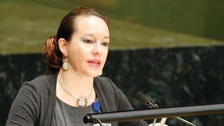 Espinosa condena el machismo y envía mensaje a mujeres tras elección en la ONU