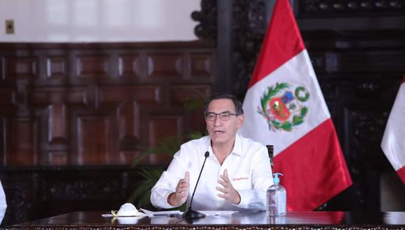 Presidente Martín Vizcarra ofrecerá pronunciamiento en el día 24 del estado de emergencia para frenar avance de coronavirus. (Foto: Andina)