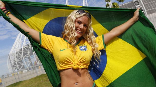 Brasil vs. Colombia: brasileños ganan el duelo en las tribunas - 1