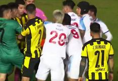 Peñarol vs. Nacional: jugadores acaban entre empujones e insultos al final del partido | VIDEO