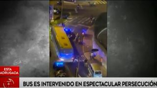 San Isidro: ómnibus de transporte público fue intervenido tras espectacular persecución | VIDEO