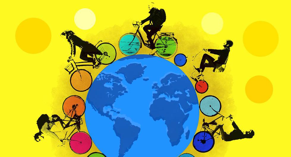 Las bicicletas, que eran un medio de transporte para quien no podía comprar un auto y para otros un medio recreativo, se están convirtiendo en un medio de transporte universal. (Ilustración: Víctor Aguilar)