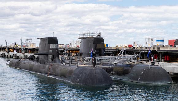 En el 2016, Francia y Australia acordaron la compra de 12 submarinos que serían construidos por la francesa Naval Group para la Armada Australiana. El contrato, que sufrió varios retrasos en estos años, estaba valorizado en 65.997 millones de dólares. Sin embargo, en septiembre de este año, con la firma del pacto AUKUS, Canberra dio canceló dicho contrato. (Foto referencial: Richard Wainwright / EFE).