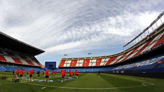 Atlético entrenó a puertas cerradas para final de Champions