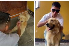 Piero Quispe y el tierno reencuentro con su mascota ‘Drago’ tras volver de México | VIDEO
