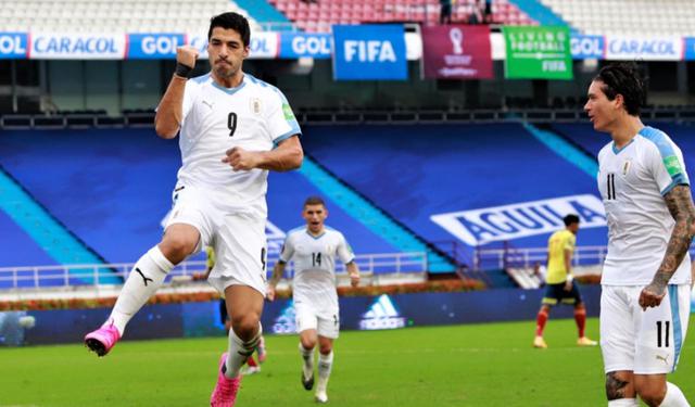 Uruguay consigue una gran victoria en Barranquilla ante Colombia por las Eliminatorias Qatar 2022 | Foto: @Uruguay