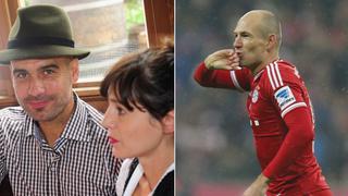 Guardiola reconoce que su esposa "es más difícil" que Robben