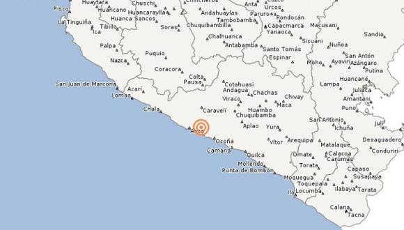 Temblor se registró esta madrugada en Arequipa