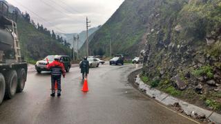 Carretera Central fue reabierta parcialmente tras lluvias