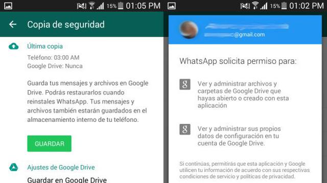¿Cómo respaldar conversaciones de Whatsapp con Google Drive? - 3