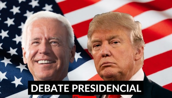 Donald Trump y Joe Biden protagonizan el debate presidencial de cara a las elecciones 2020 a la Presidencia de los Estados Unidos. | Crédito: Composición