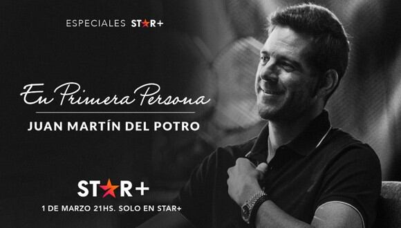 El tenista argentino, Juan Martín del Potro, es la estrella que estará en 'En Primera Persona' este 1 de marzo en Star Plus. (Foto: Disney)