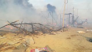Áncash: incendio destruye al menos 60 viviendas en Nuevo Chimbote | FOTOS