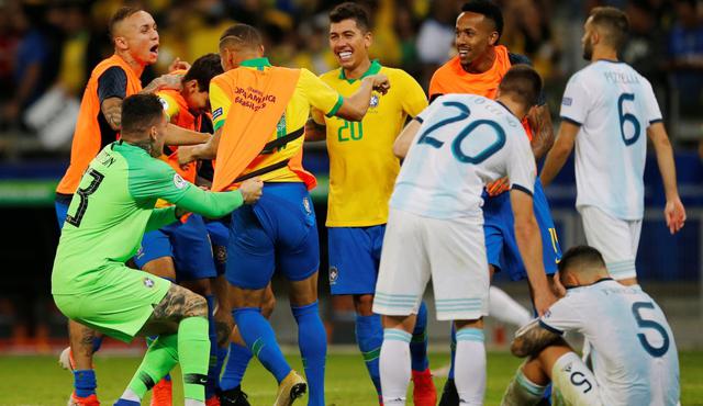 Brasil venció 2-0 a Argentina y pasó a la final de la Copa América 2019. (Foto: Reuters)