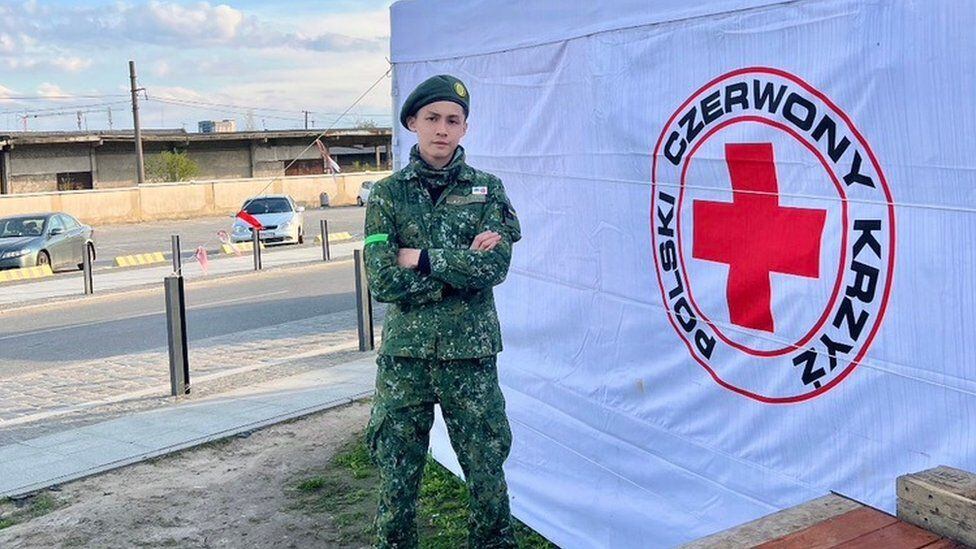 Jack Yao - in Poland - registered to fight in Ukraine just three days after President Zelensky invited people to fight for his country.  (JACK YAO).