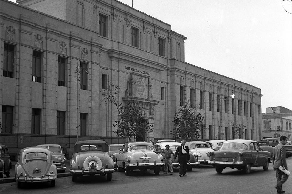 Fachada de la histórica Biblioteca Nacional.1961 (Foto: GEC Archivo Histórico)