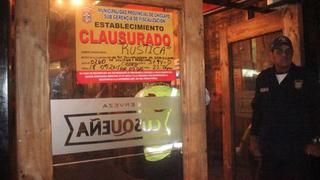 Restaurante Rústica de Chiclayo fue clausurado por inseguro
