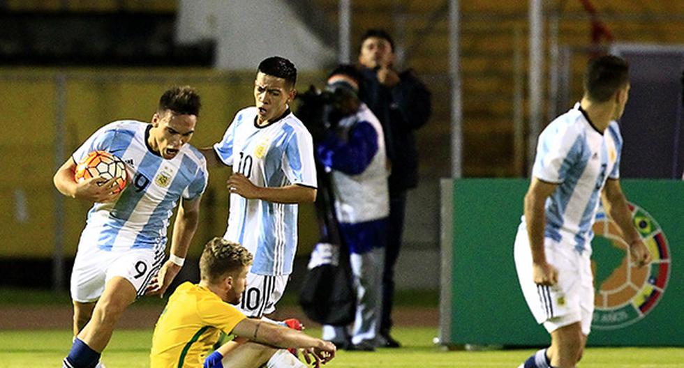 El clásico Brasil vs Argentina en el Sudamericano Sub 20 se definió al final. (Foto: EFE)