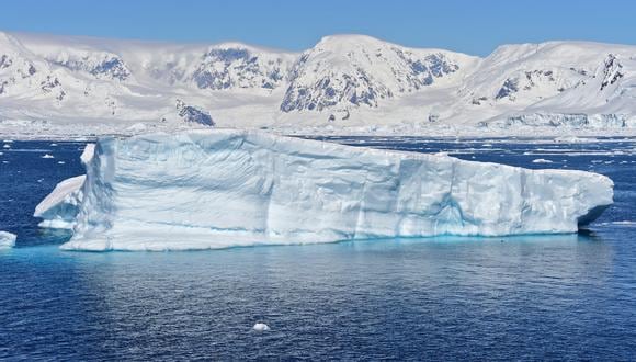 Vista del glaciar Chiriguano, en la Antártida. (Foto: Johan ORDONEZ / AFP)